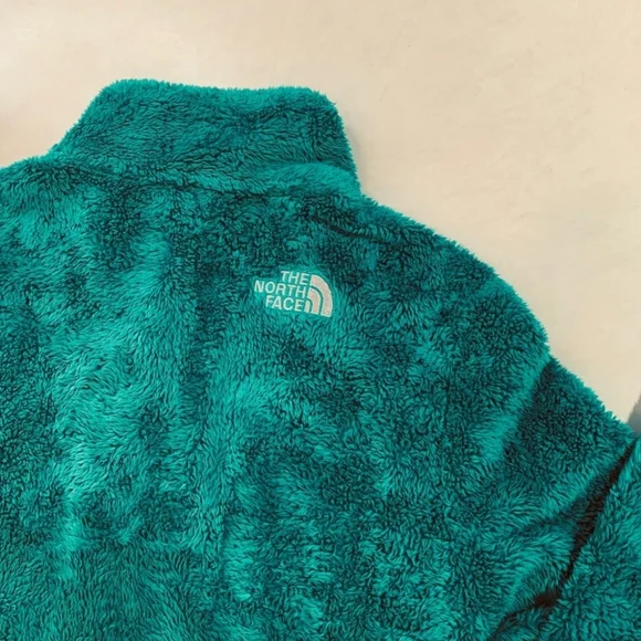 North Face Teal Zip-Up Fleece Women's Small - Picture 5 of 6